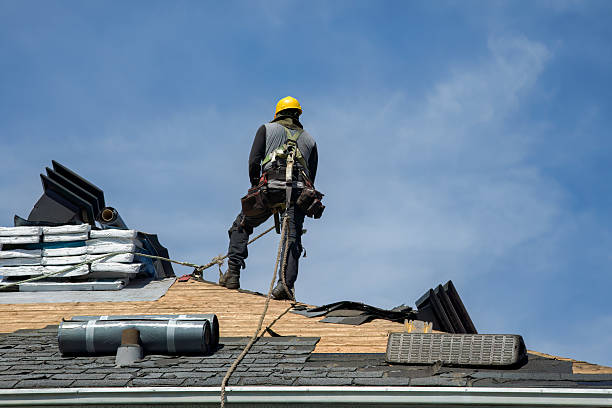 Professional Roof Replacement technician working in Suffern, NY